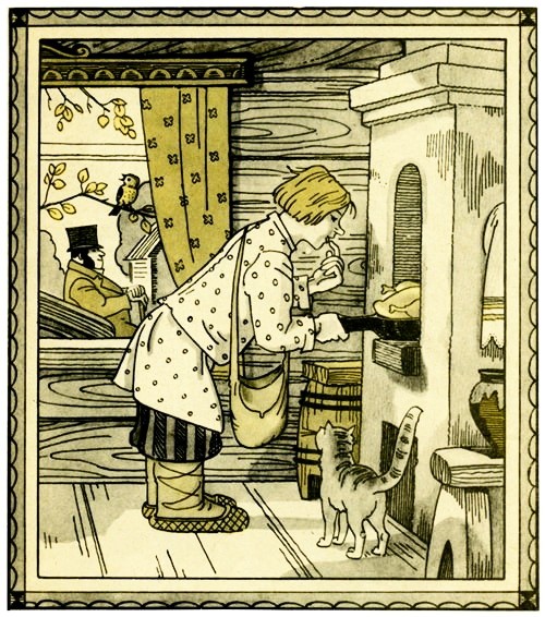 Рисунок - Шиш и трактирщица: Сказки о Шише — русская народная сказка Рисунок - Шиш и трактирщица: Сказки о Шише — русская народная сказка