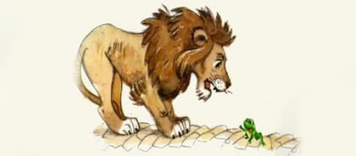 Слушать басню Толстого Л.Н «Лягушка и лев»