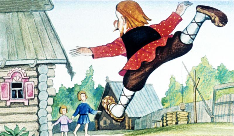 Слушать русскую народную сказку «Чудесные лапоточки»