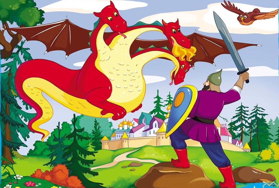 Слушать русскую народную сказку «Добрыня Никитич и Змей Горыныч»