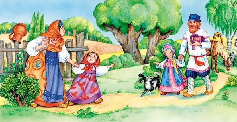 Слушать русскую народную сказку «Дочь и падчерица»