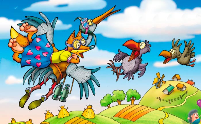 Слушать русскую народную сказку «Как лиса училась летать»