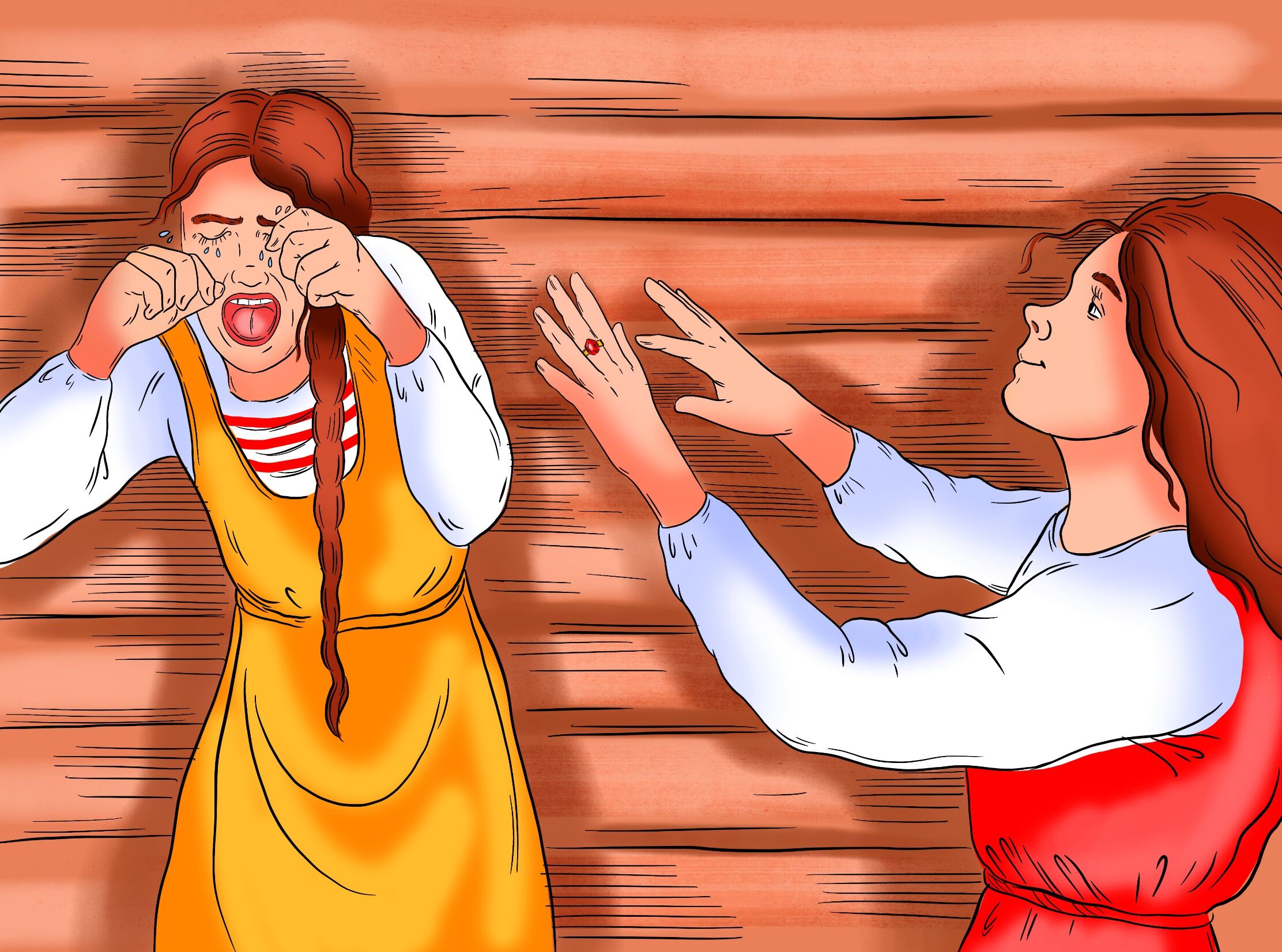 Слушать русскую народную сказку «Падчерица»