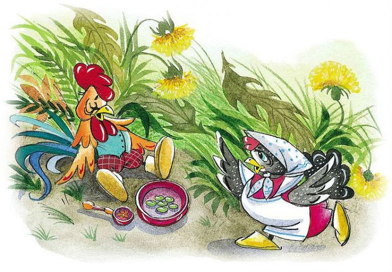 Слушать русскую народную сказку «Петушок и курушка»