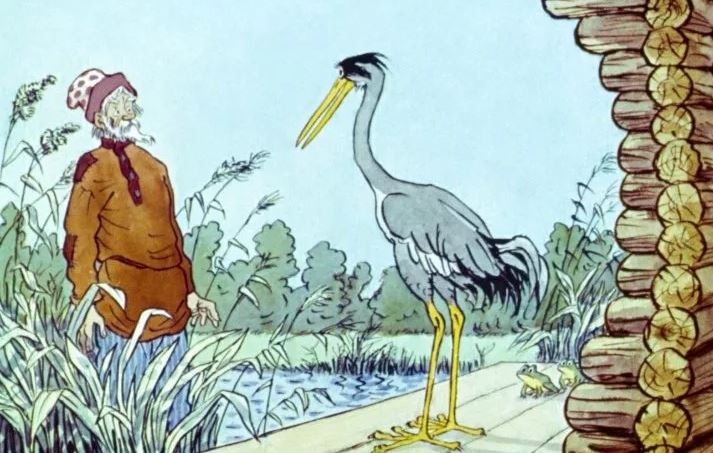 Слушать русскую народную сказку «Старик и журавль»