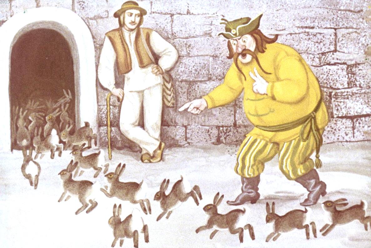 Слушать русскую народную сказку «Заячий пастух»