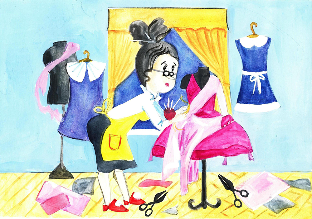 Слушать стихотворение Заходера Б.В. «Портниха»